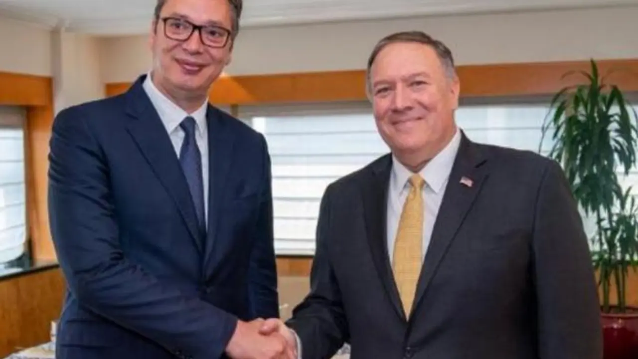 Aleksandar Vučić i Majk pompeo