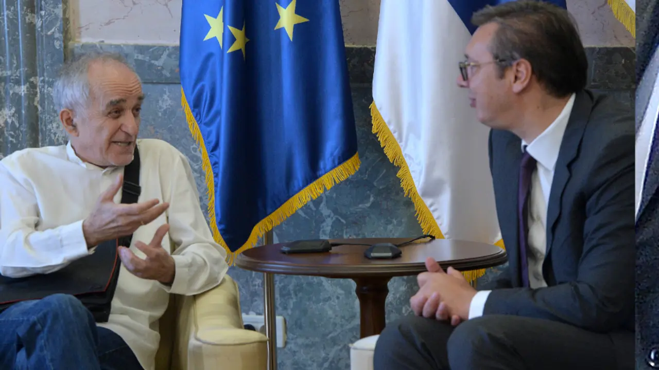 Aleksandar Vučić i Stojan Radenović