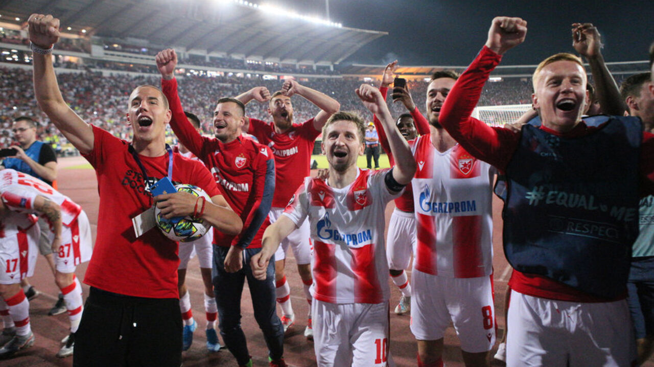 Slavlje igrača Crvene zvezde