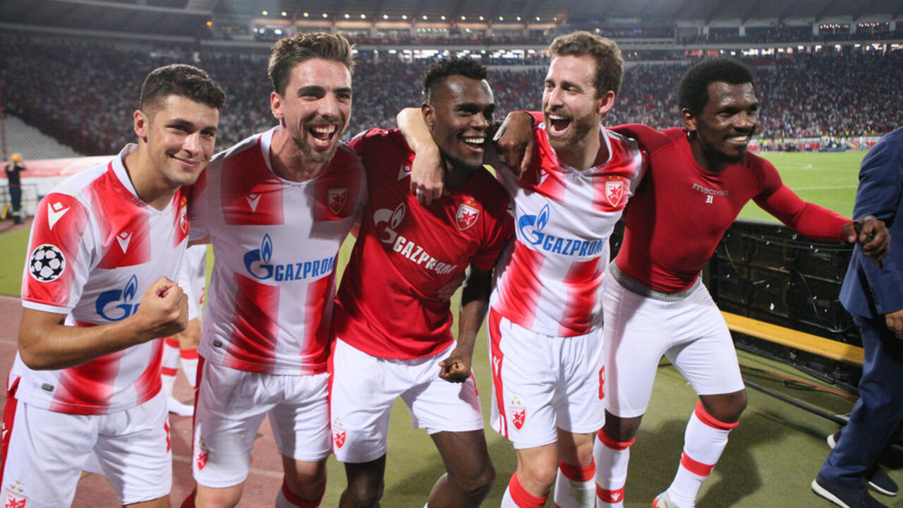 Slavlje igrača Crvene zvezde
