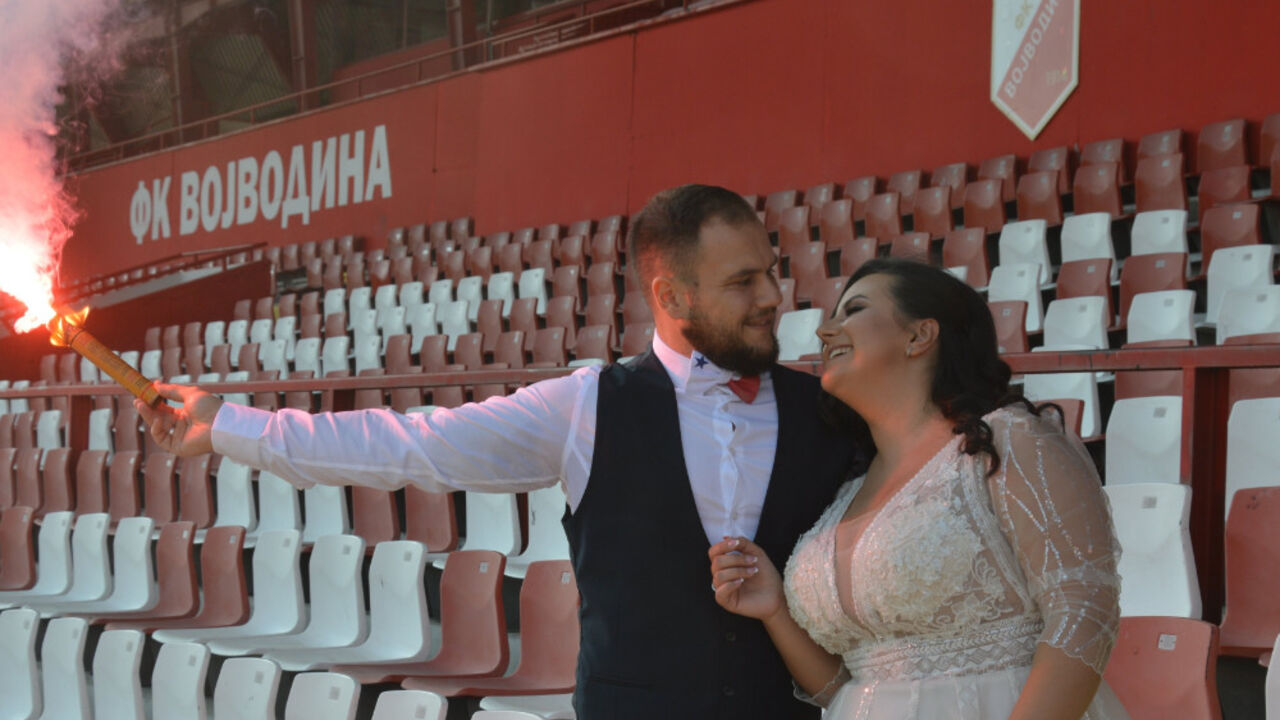 Venčanje na stadionu Karađorđe