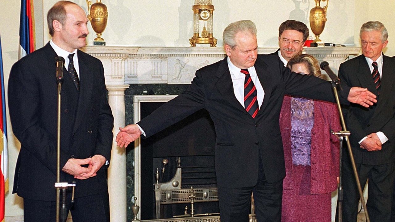 Aleksandar Lukašenko i Slobodan Milošević