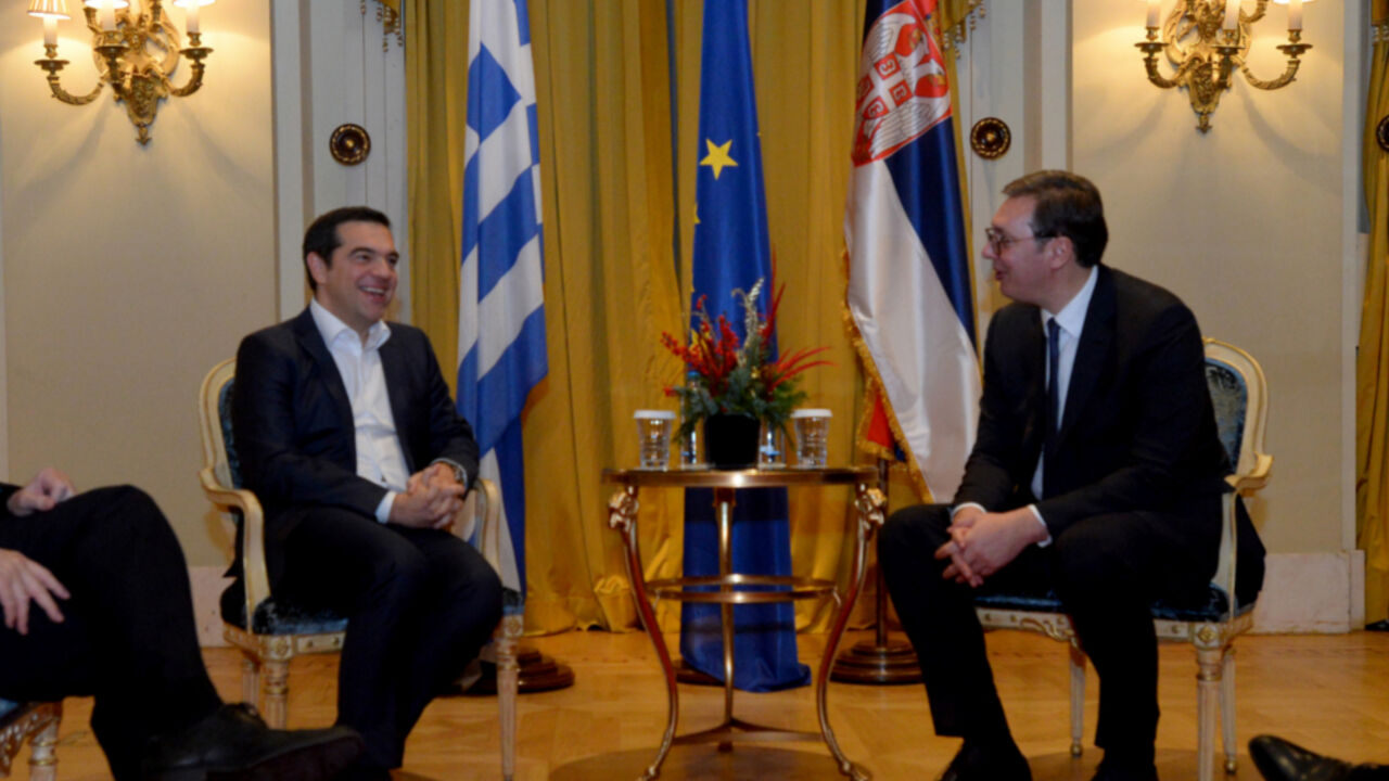 Aleksis Cipras i Aleksandar Vučić