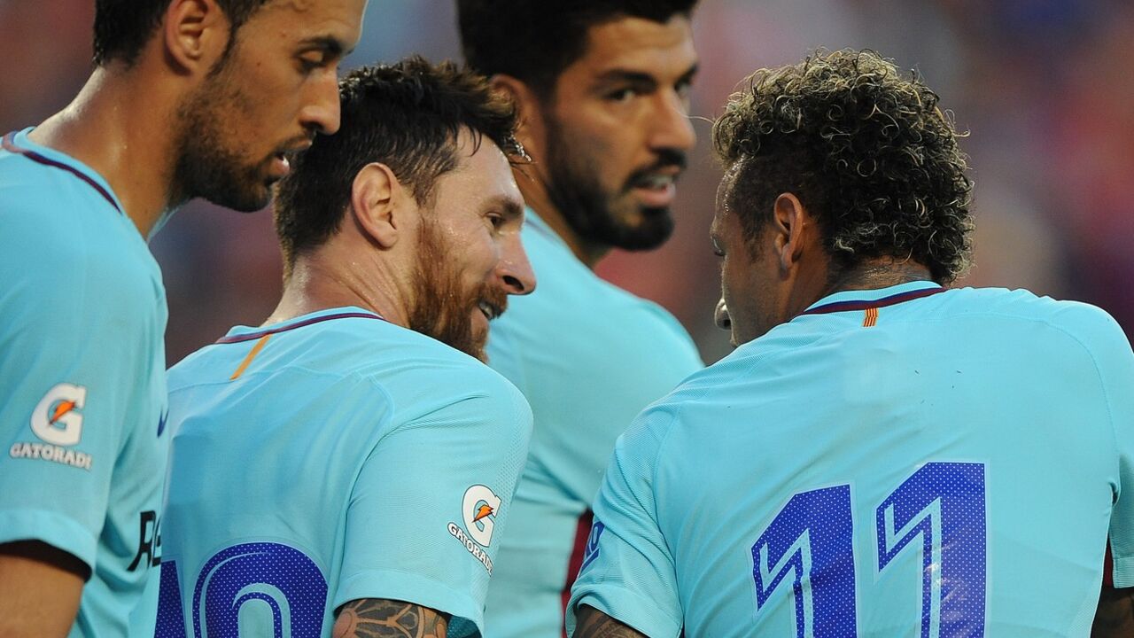 Nejmar, Leo Mesi, Lionel Mesi, Luis Suarez, Serhio Buskec