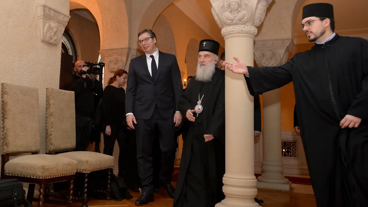 Aleksandar Vučić i irinej