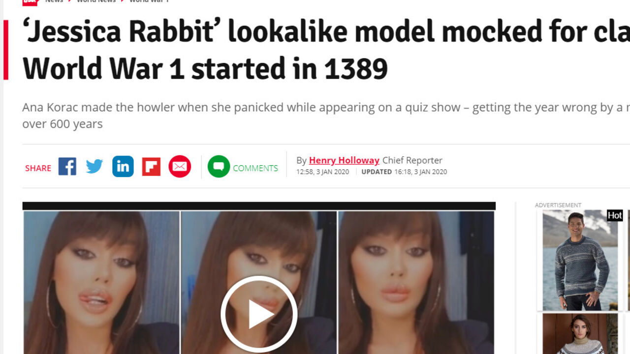 Tekst iz Dejli Stara o Ani Korać