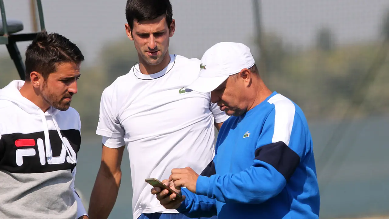 Janko Tipsarević, Novak Đoković i Marjan Vajda