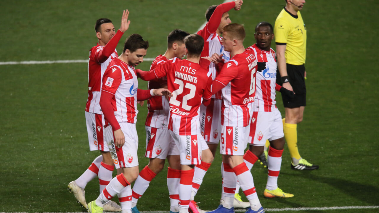 FK Crvena zvezda, Miloš Degenek, Marko Gobeljić, Veljko Nikolić, Željko Gavrić, Radovan Pankov, El Fardu Ben, Tomane