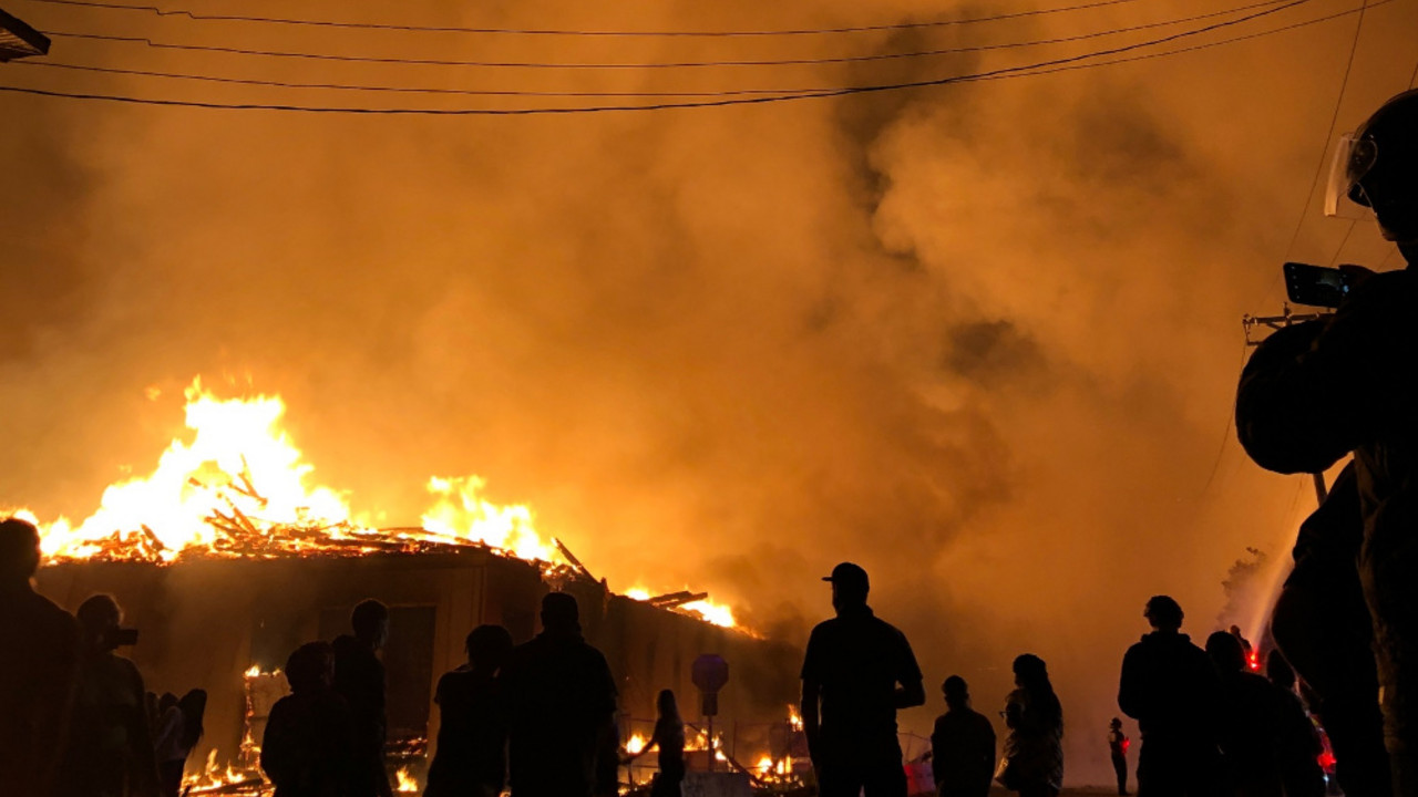 Požar na gradilištu