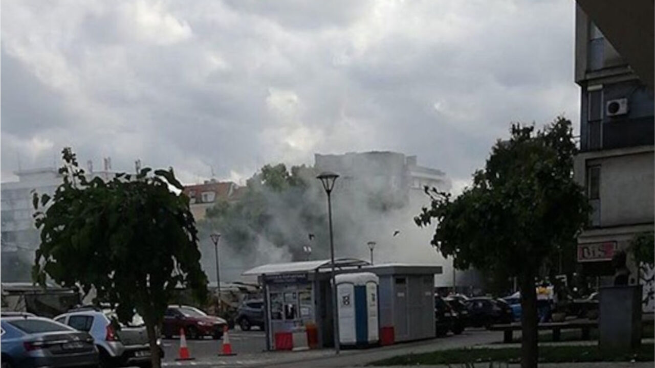 Dim iznad Kalenić pijace