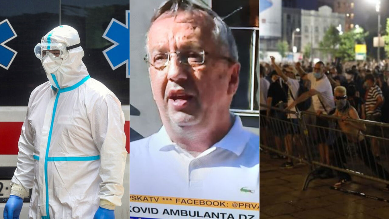 korona virus, protesti