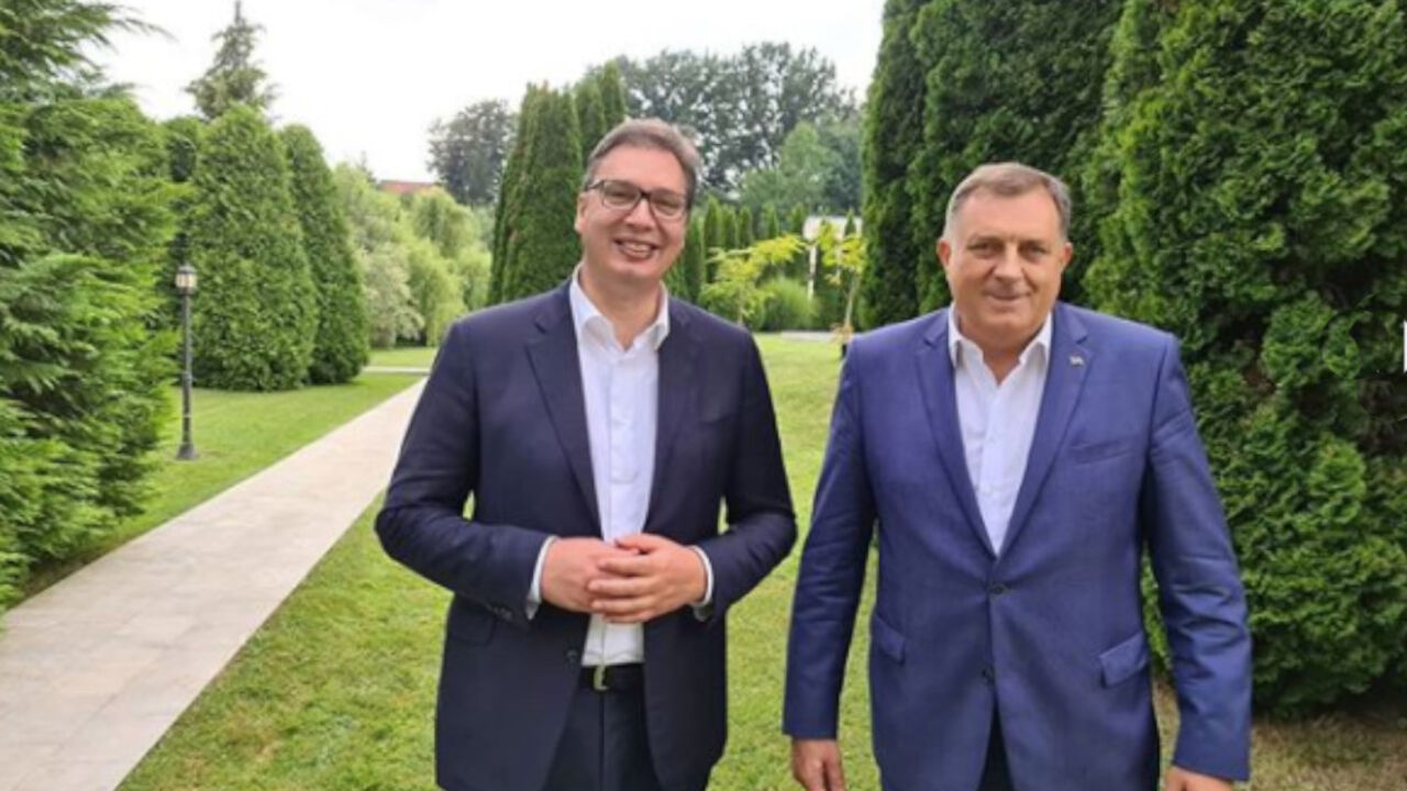 Aleksandar Vučić i Milorad Dodik