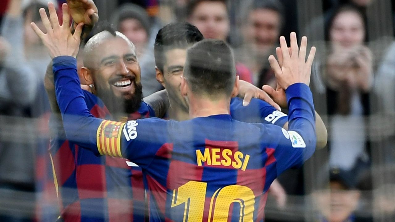Arturo Vidal, Luis Suarez, Lionel Mesi