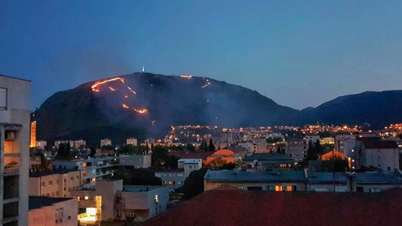 požar u Mostaru