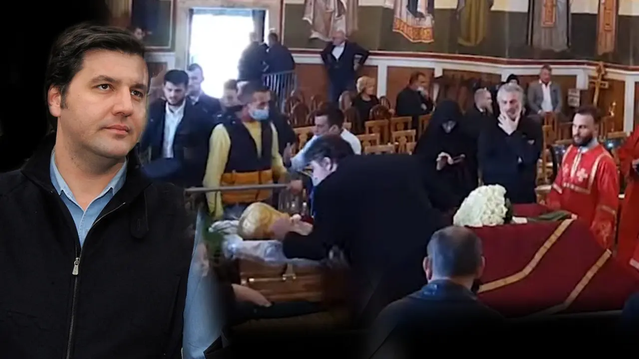 Dejan Bodiroga na sahrani Amfilohija Radovića