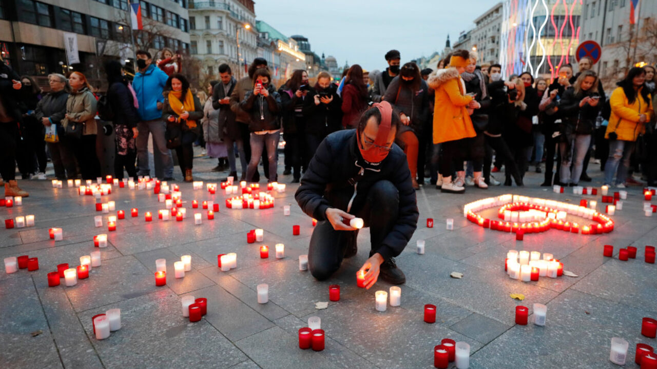Plišana revolucija, Prag