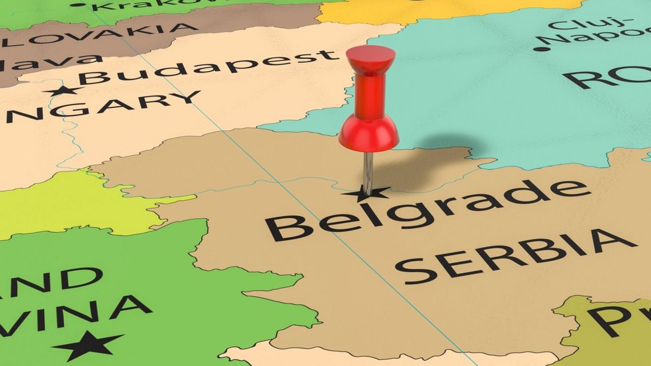 Srbija, mapa