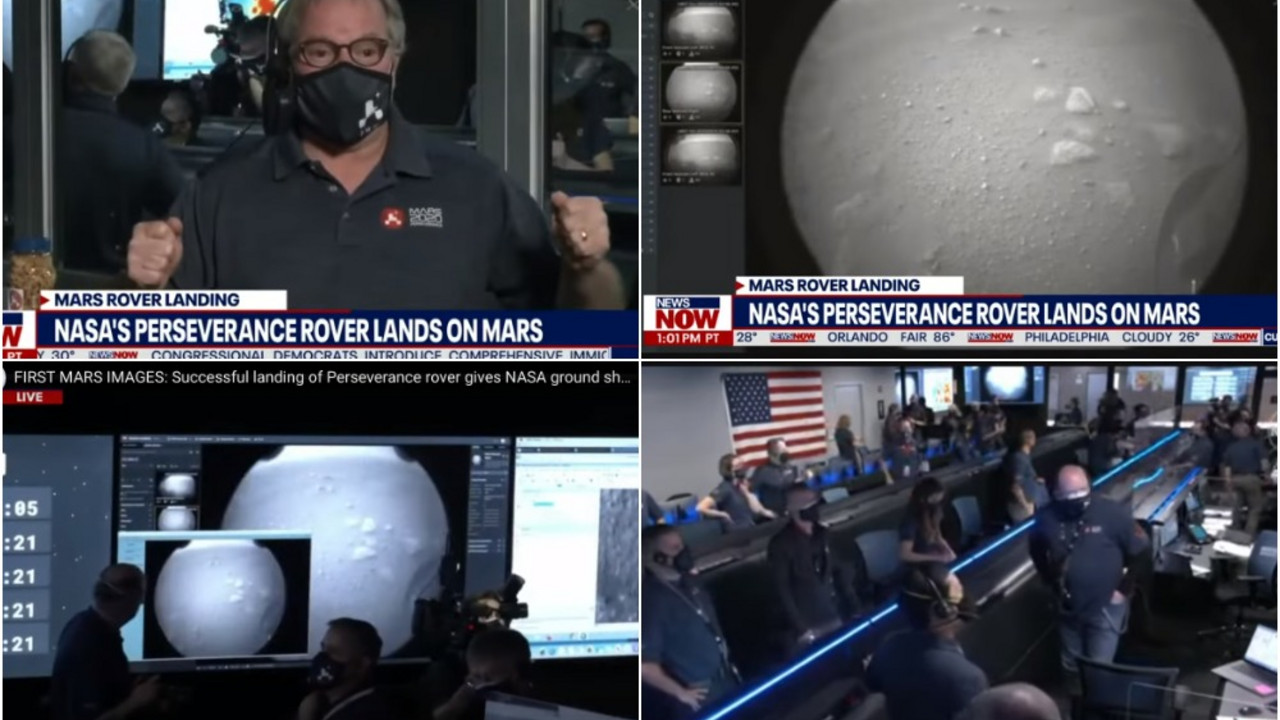 snimak sletanja NASA