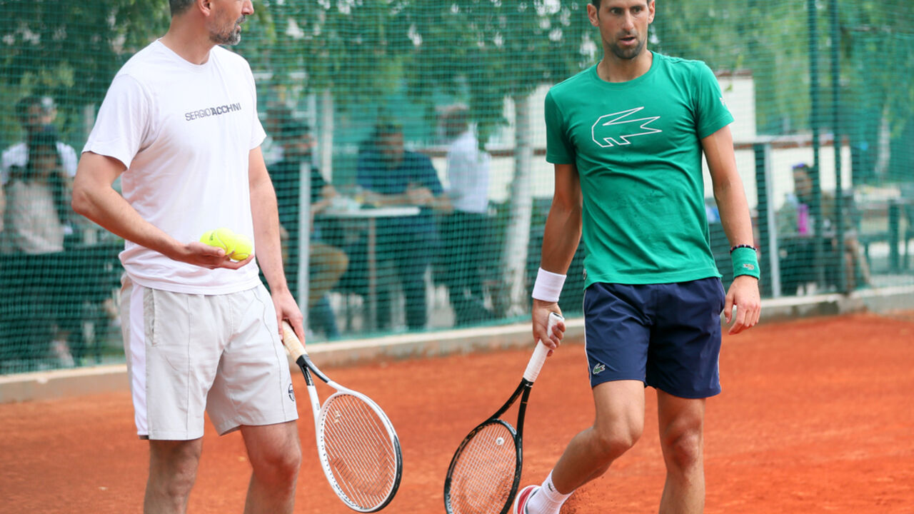 Goran Ivanišević i Novak Đoković