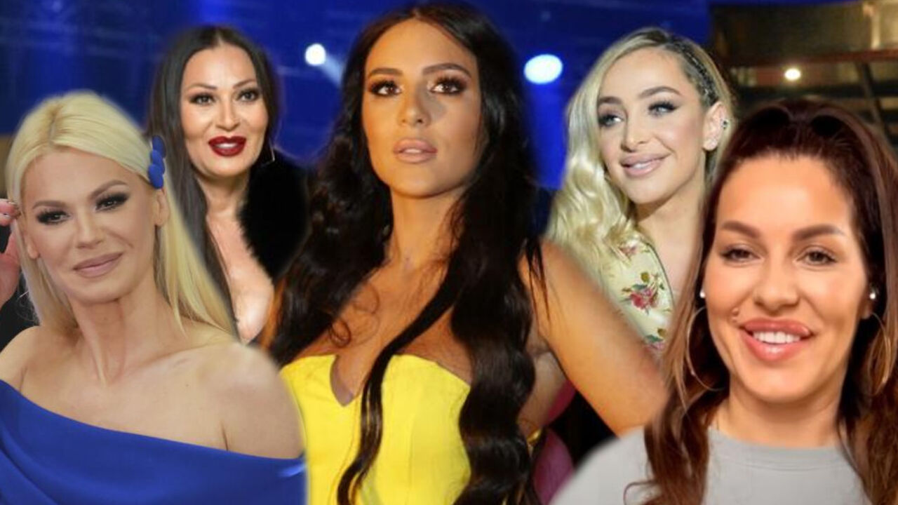 Maja Berović, Ceca Ražnatović, Nataša Bekvalac, Seka Aleksić, Anastasija Ražnatović