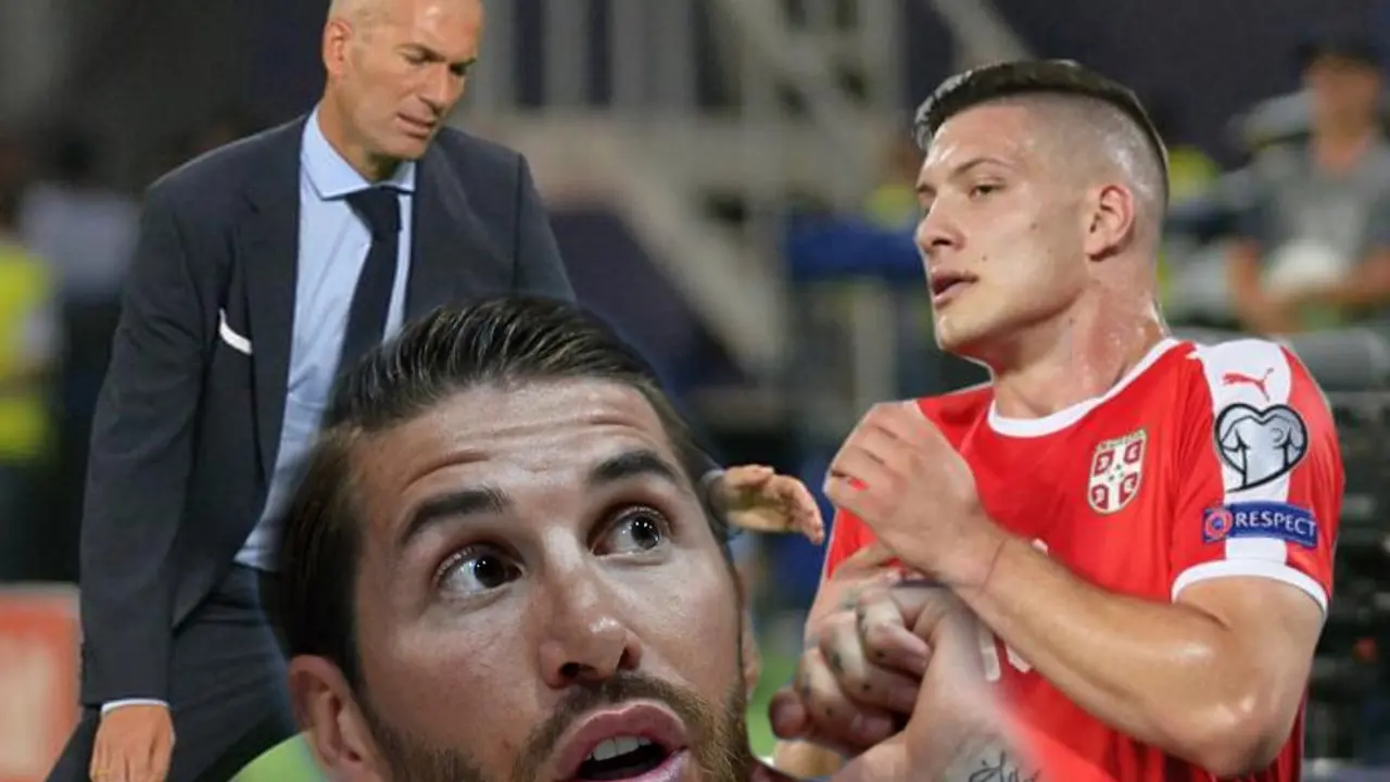Zinedin Zidan, Serhio Ramos i Luka Jović