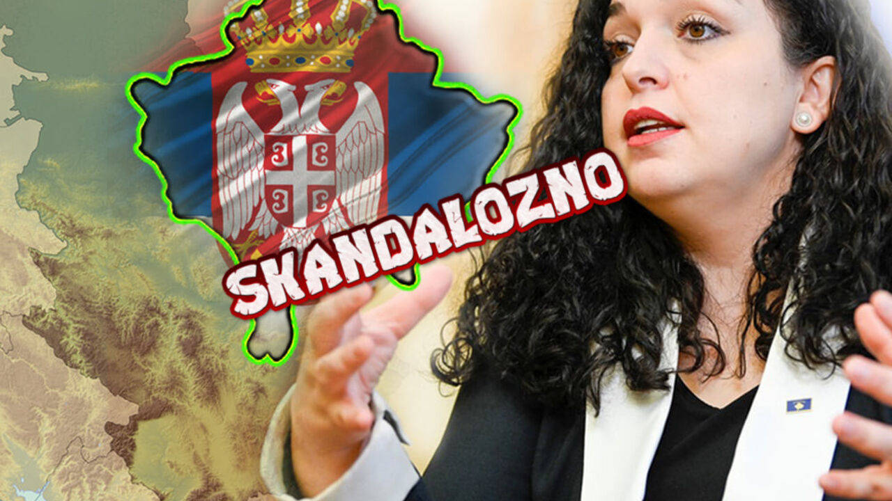 Vjosa Osmani, Kosovo, skandal, Srbija