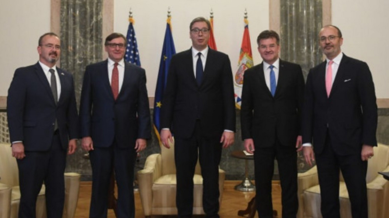 Metju Palmer i Aleksandar Vučić
