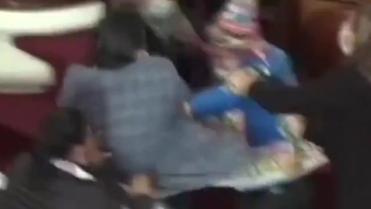 tuča u bolivijskom parlamentu