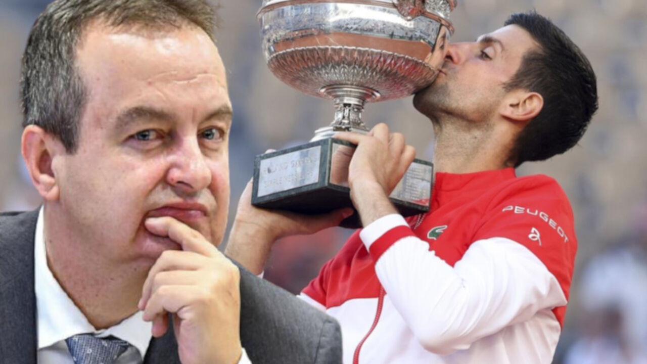 Ivica Dačić i Novak Đoković