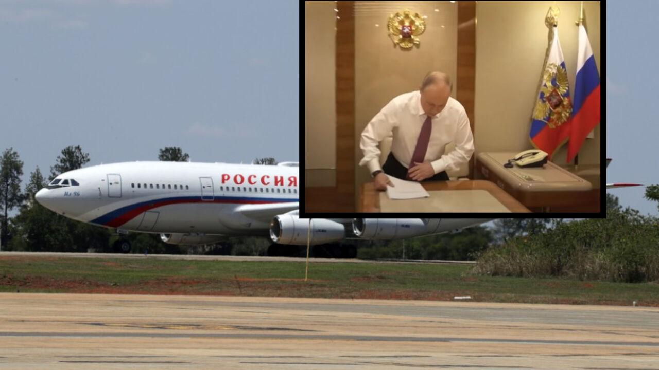 Vladimir Putin - predsednički avion