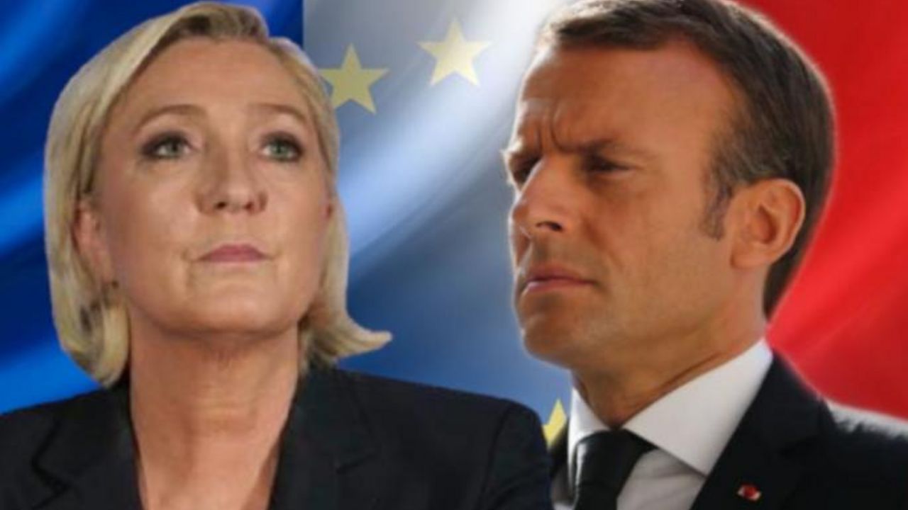 Marin le Pen i Makron