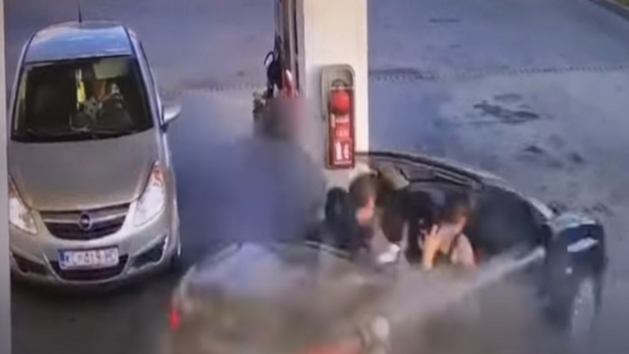 Udario u benzinsku pumpu