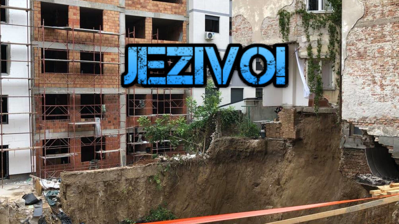 Vračar, urušena zgrada