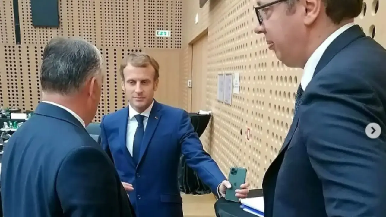Emanuel Makron i Aleksnadar Vučić