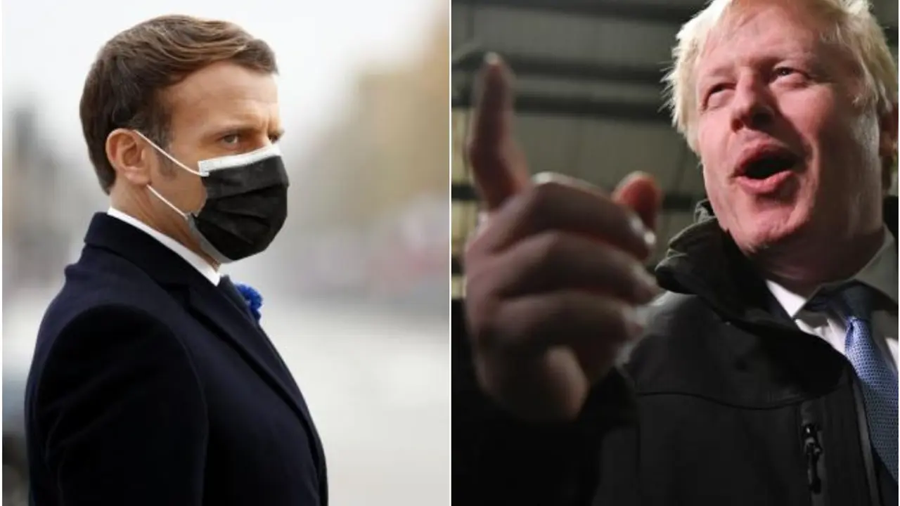 Emanuel Makron i Boris Džonson