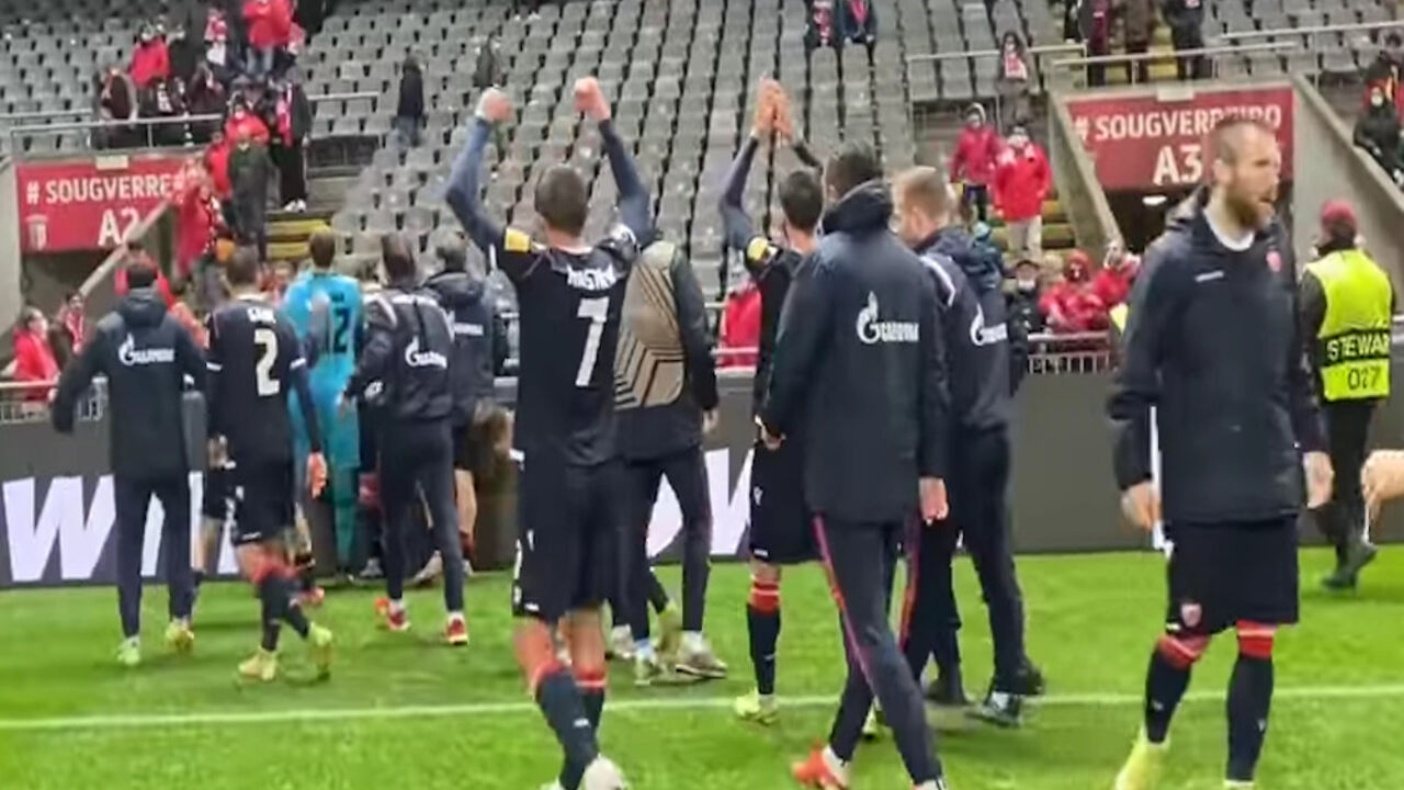Slavlje fudbalera Crvene zvezde