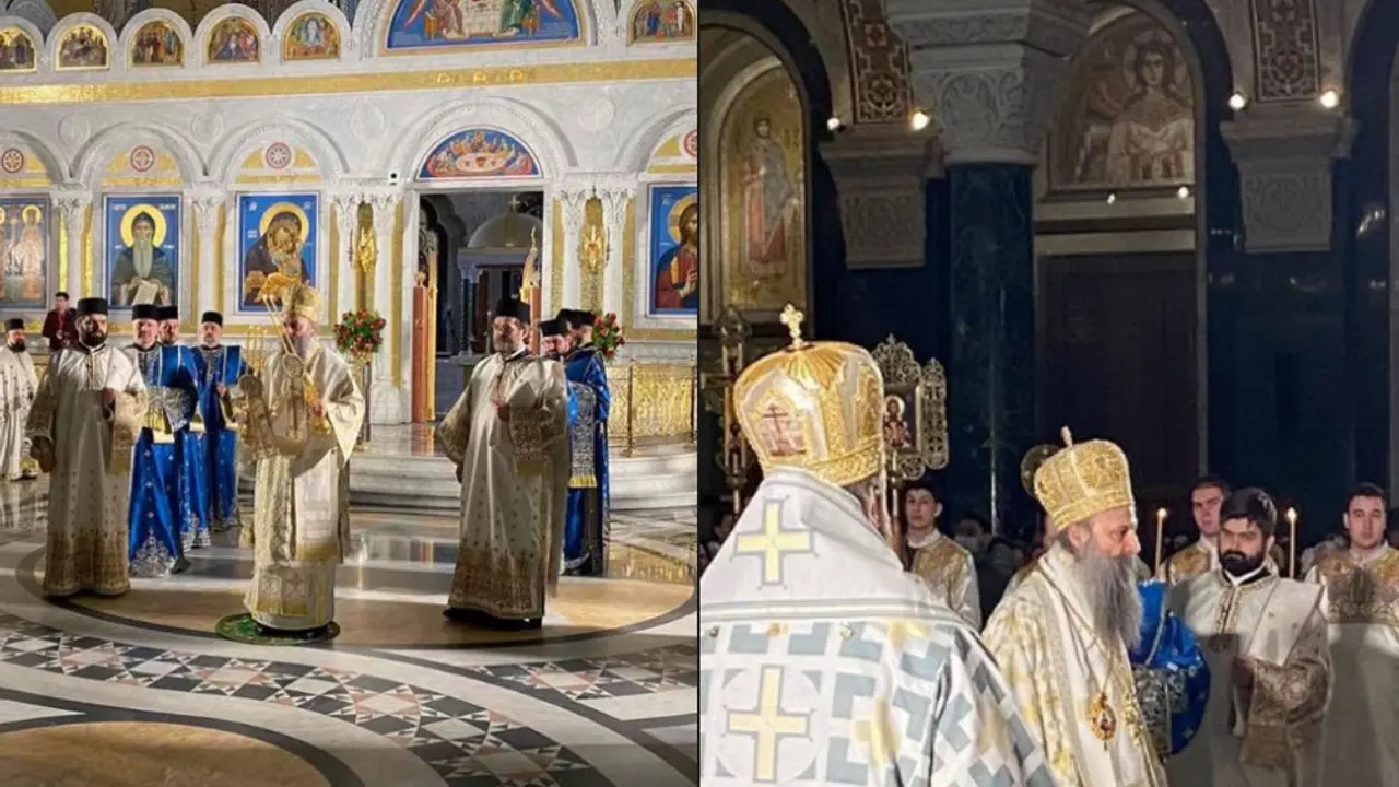 Patrijarh Porfirije služi liturgiji