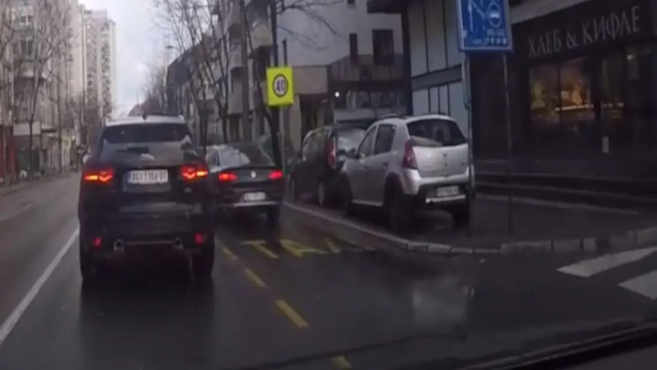 vožnja žutom trakom u Beogradu