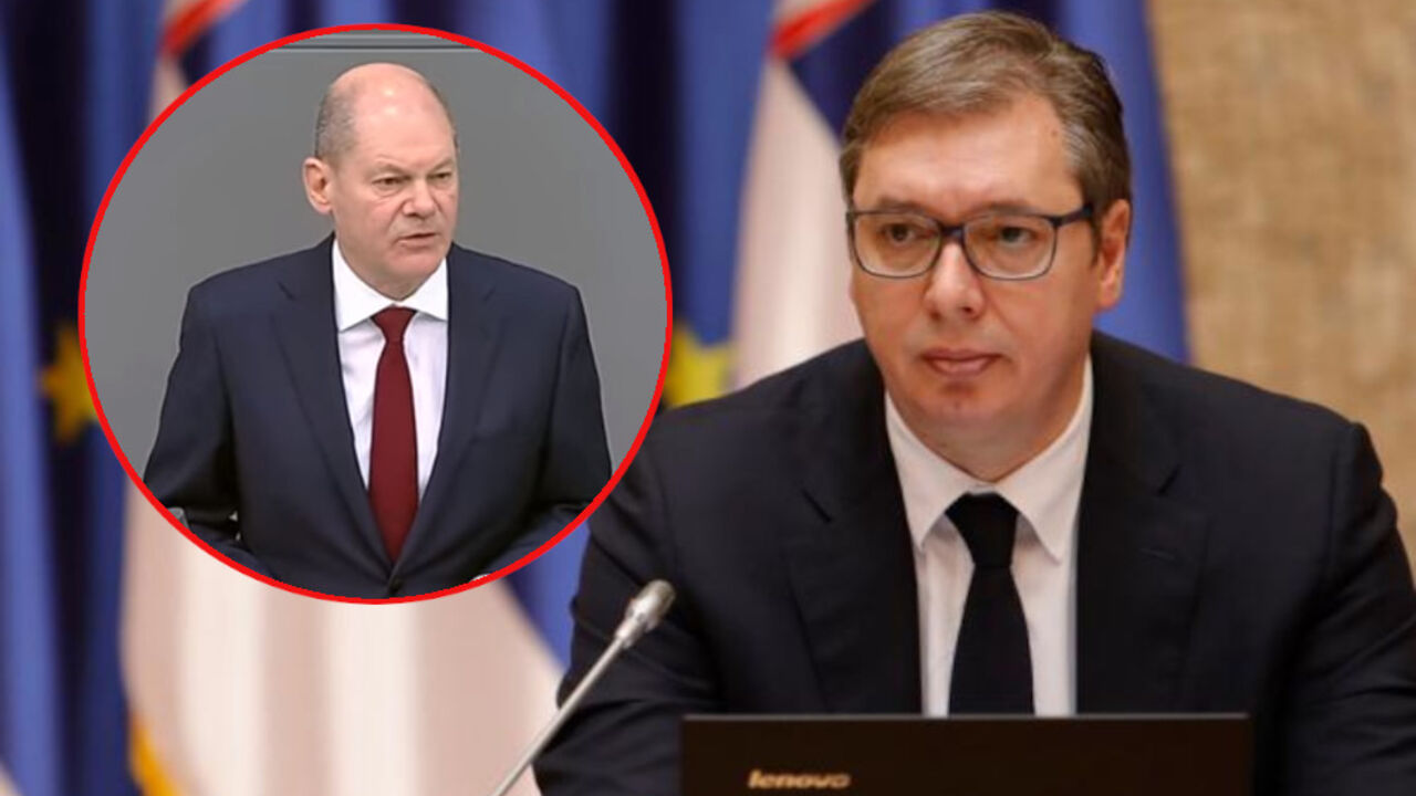 Aleksandar Vučić i Olaf Šolc