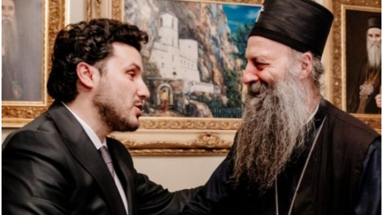 Dritan Abazović i patrijarh Porfirije