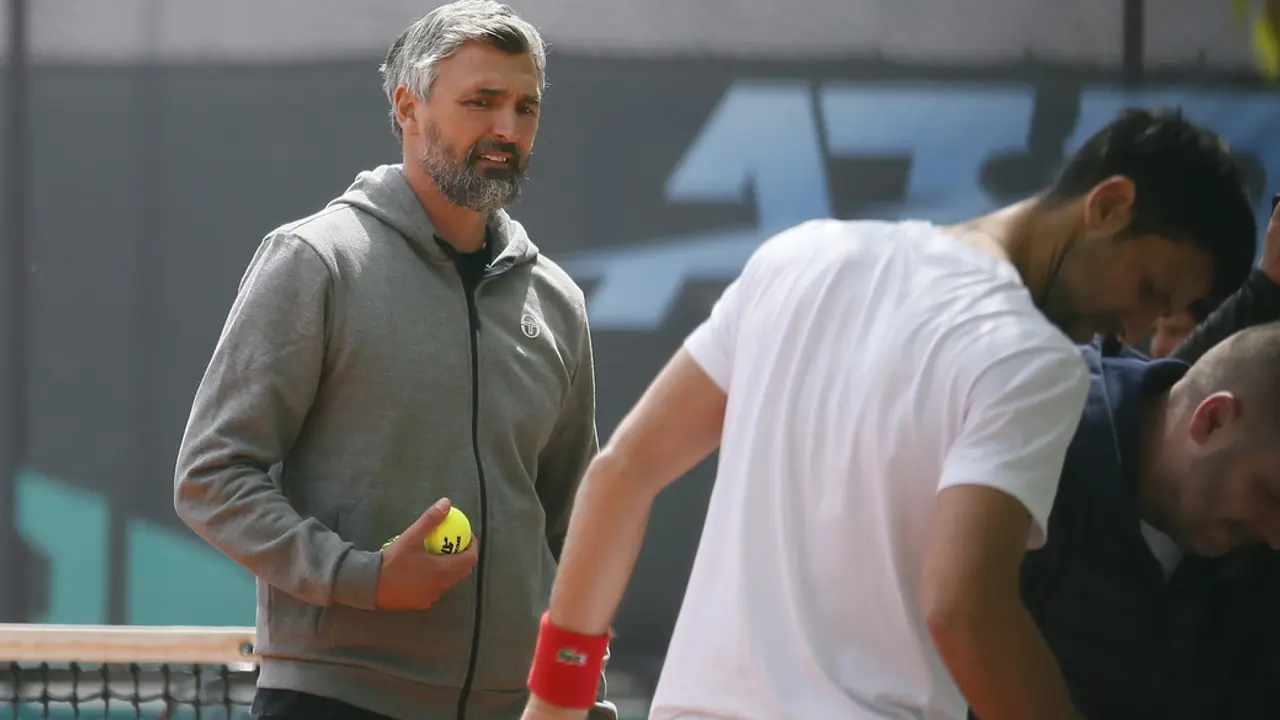 Goran Ivanišević i Novak Đoković