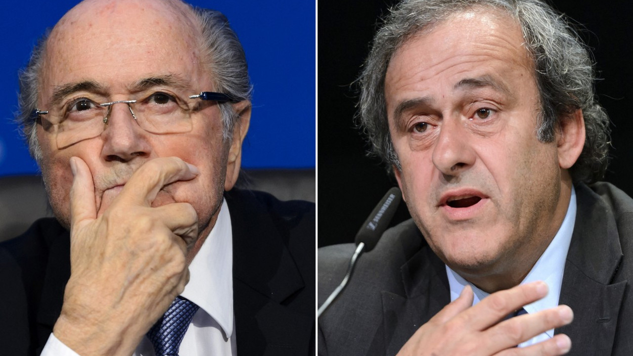 Sep Blater i Mišel Platini