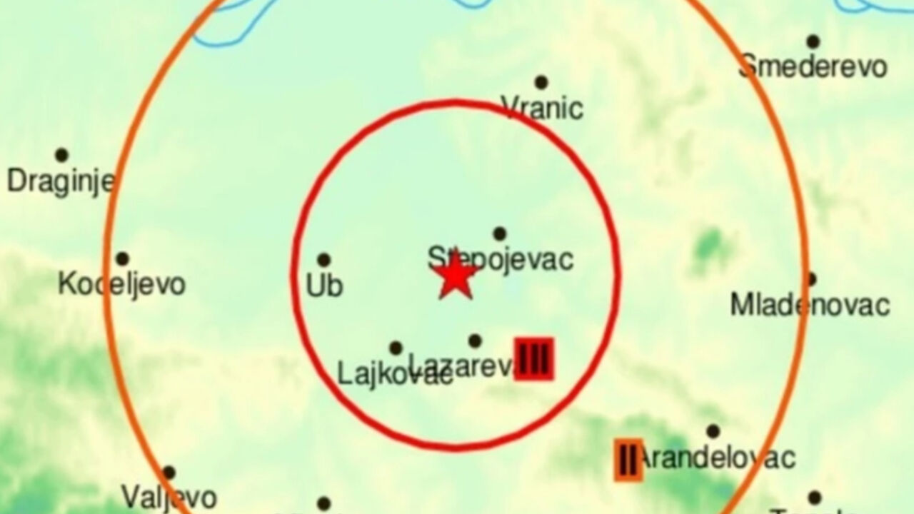 zemljotres u Lazarevcu 