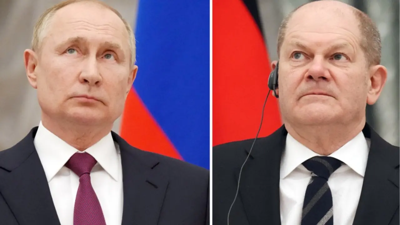 Vladimir Putin i Olaf Šolc
