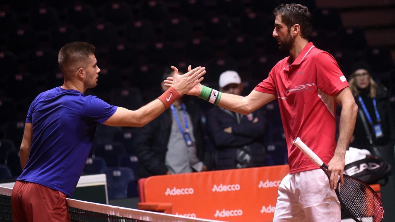 Borna Ćorić i Marin Čilić