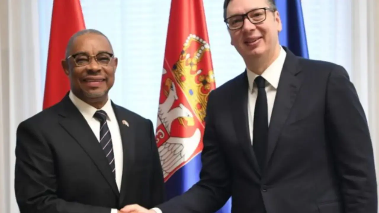 Aleksandar Vučić sa ministrom MUP Angole