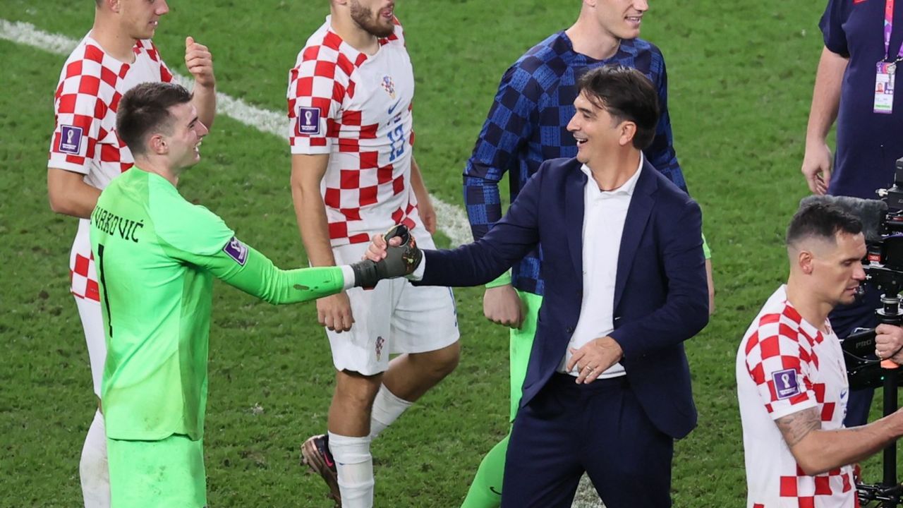 Zlatko Dalić i Dominik Livaković