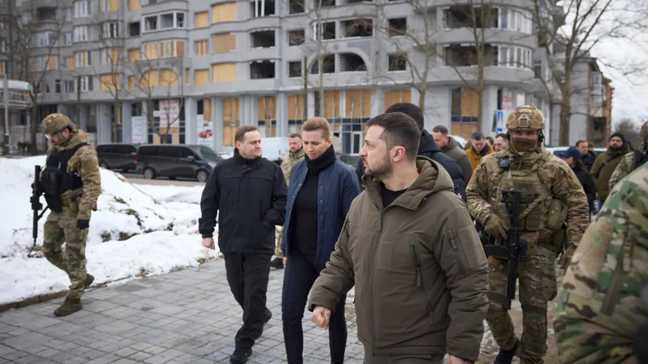 Mete Frederiksen i Vladimir Zelenski