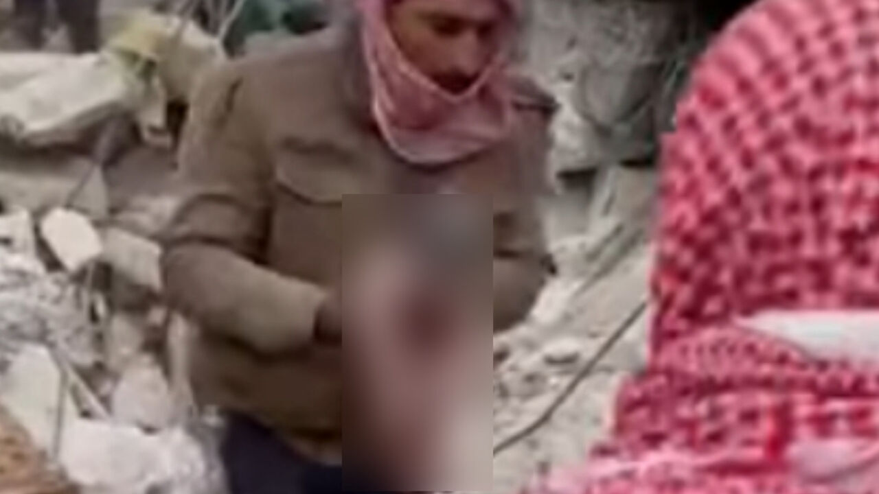Spasavanje bebe posle zemljotresa u Siriji