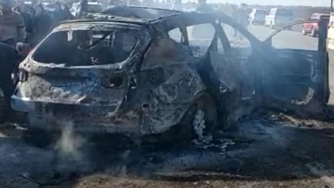 Uništeno vozilo u napadu turskog drona